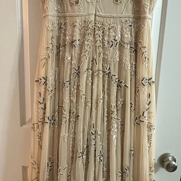 NWT Anthropologie Mac Duggal Evonna Dress 14 Wedding Mother of the Bride Ivory - Picture 12 of 16